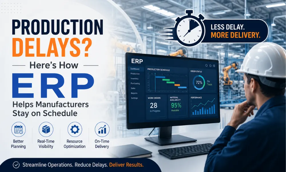Production Delays? Here's How ERP Helps Manufacturers Stay on Schedule
